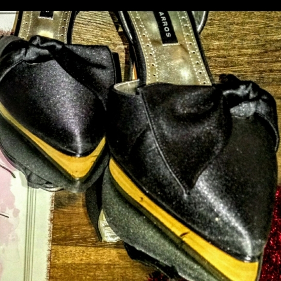 Caparros Shoe Size 9B Sling Back Bow Point Toe EUC - Picture 3 of 16